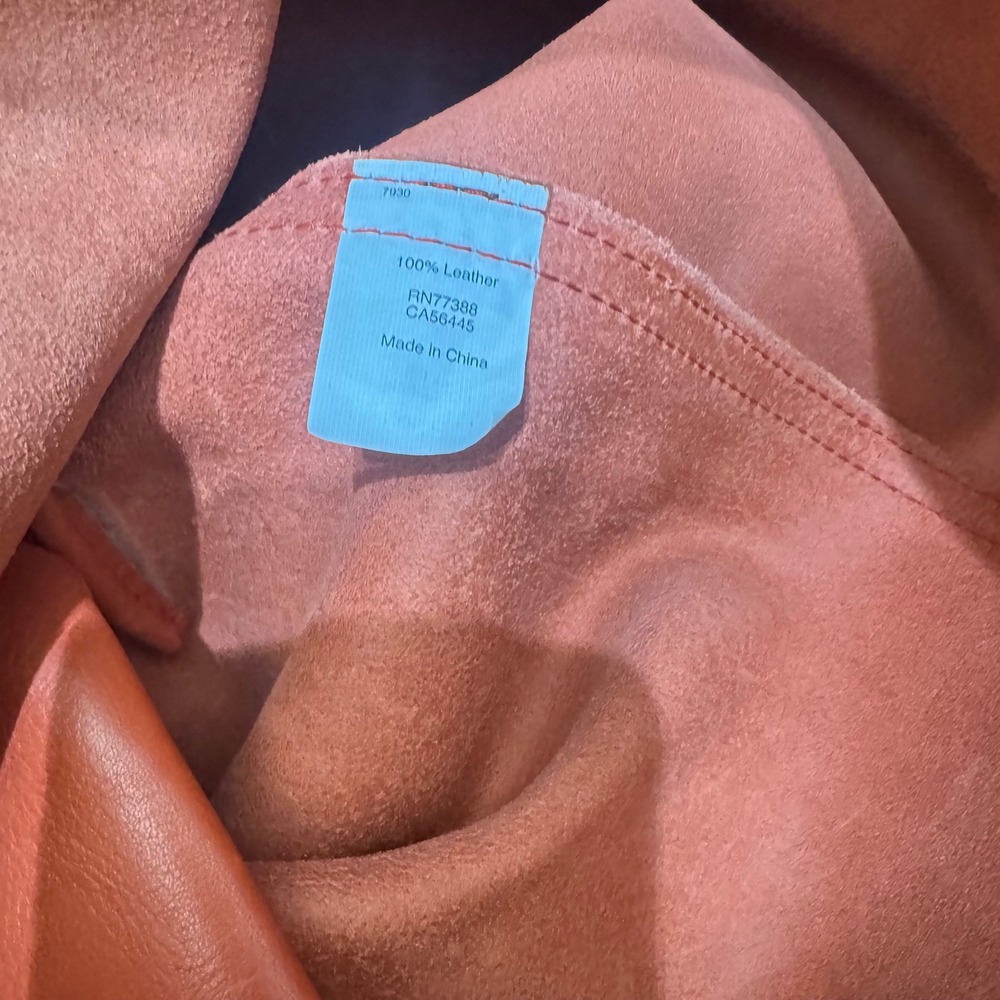 Madewell Transport Tote Women Large Orange Leather Good Minimalist Shoulder Bag - Picture 10 of 15